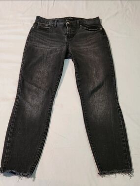 Women's Black Washed Slim Jeans